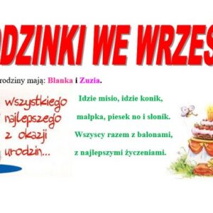 Urodzinki we wrześniu