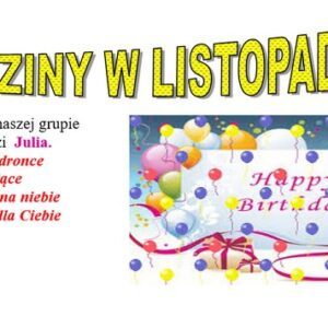 Urodziny w listopadzie