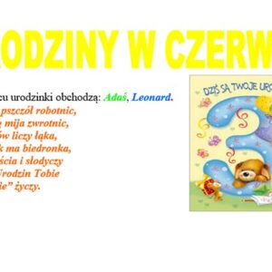 Urodziny w czerwcu