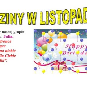 Urodziny w listopadzie